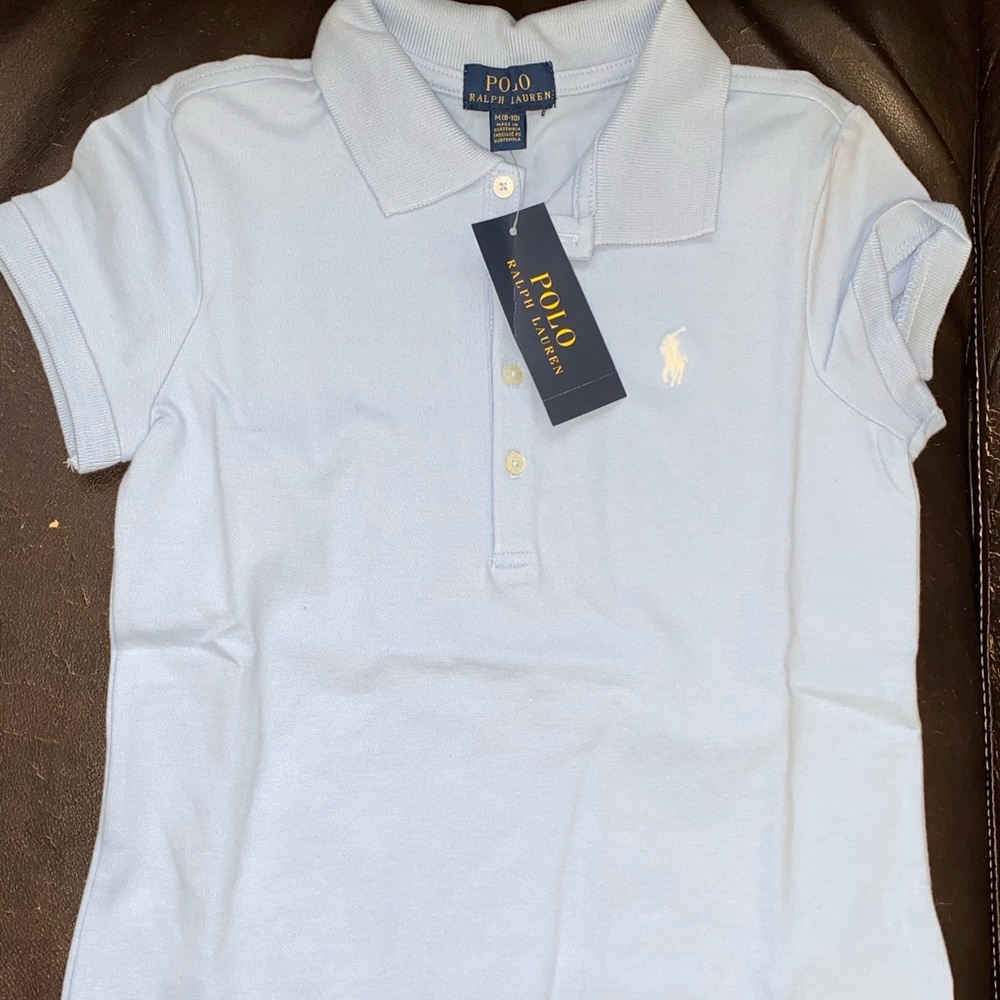 2 Girls Medium Elite Blue Polo by Ralph Lauren
